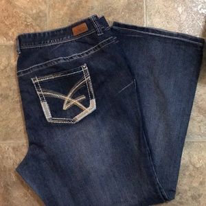 Gentle worn jeans
